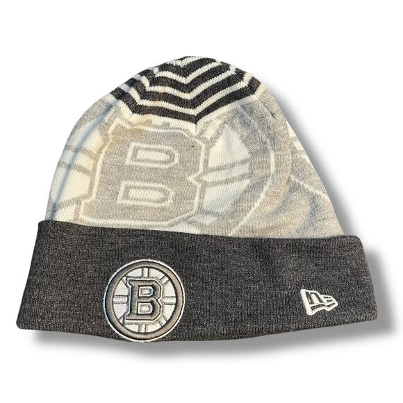 New Era Boston Bruins Knit Beanie Cap Cuff Skull Hat NHL Ice Hockey Pastrnak - Picture 2 of 14